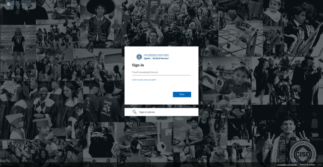 Security scan screenshot of https://clintnet.sharepoint.com