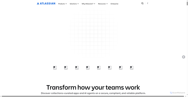 Security scan screenshot of http://atlassian-hq.com/
