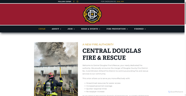 Security scan screenshot of https://cdfr-or.gov/