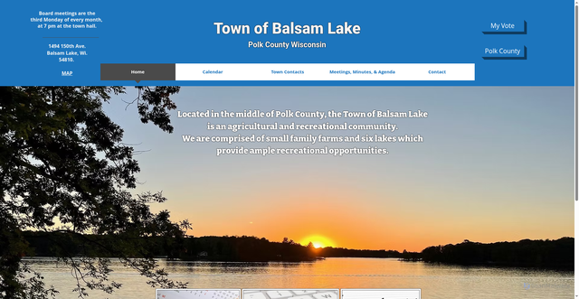 Security scan screenshot of https://www.townofbalsamlakewi.gov/
