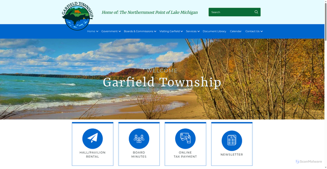 Security scan screenshot of https://www.garfieldtwpmcmi.gov/
