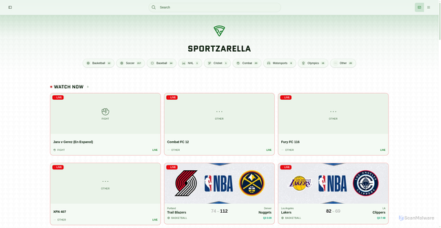 Security scan screenshot of https://sportzarella-z3rriakcji.edgeone.app/