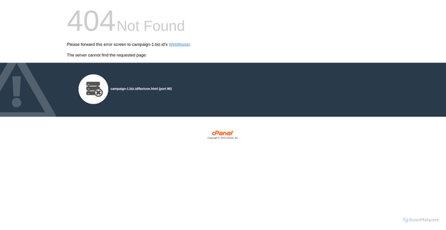 Security scan screenshot of http://campaign-1.biz.id/favicon.html