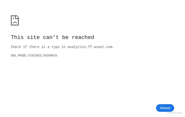 Security scan screenshot of https://analytics.ff.avast.com/
