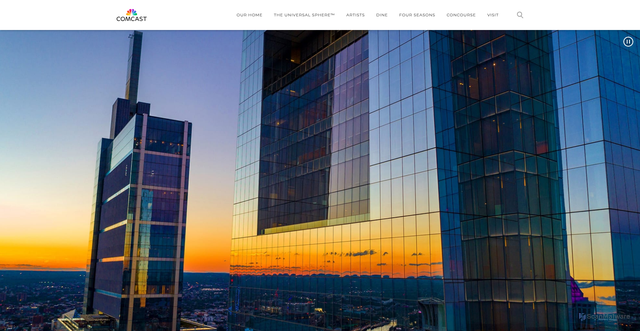 Security scan screenshot of https://comcastcentercampus.com/