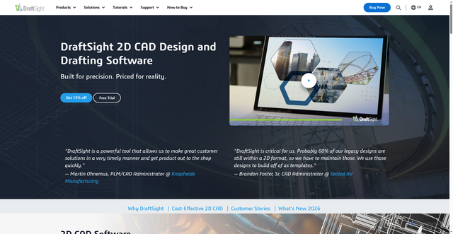Security scan screenshot of https://draftsight.com