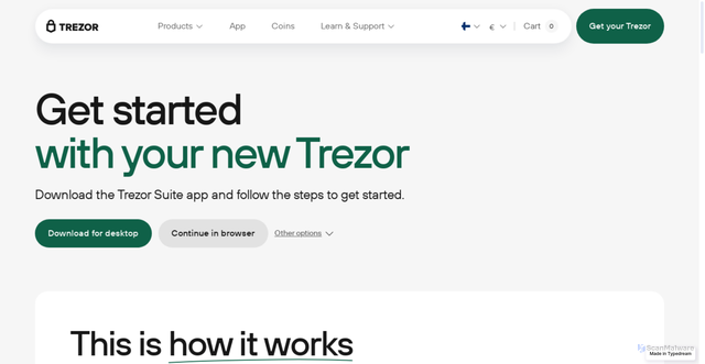 Security scan screenshot of https://help-support-start-trezrio.typedream.app/