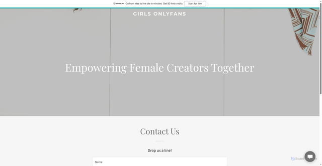 Security scan screenshot of https://girlsonlyfans.com/