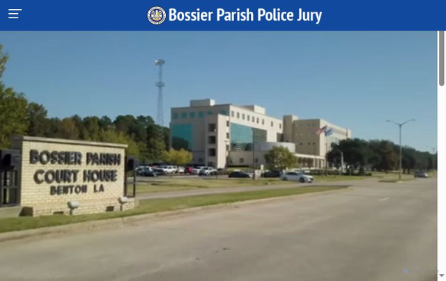 Security scan screenshot of https://bossierparishla.gov/