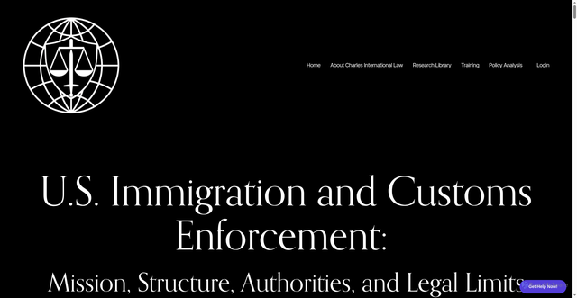 Security scan screenshot of https://www.charlesinternationallaw.com/immigration-customs-enforcement-ice-overview