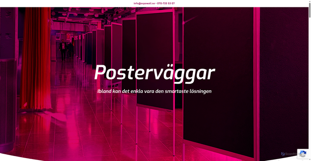 Security scan screenshot of https://postervaggar.se