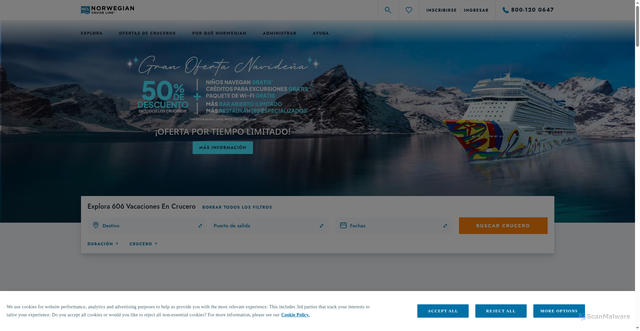 Security scan screenshot of https://www.ncl.com.mx/
