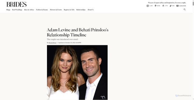Security scan screenshot of https://www.brides.com/adam-levine-behati-prinsloo-relationship-timeline-6752269