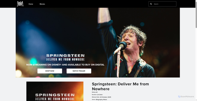 Security scan screenshot of https://www.20thcenturystudios.com.au/movies/springsteen-deliver-me-from-nowhere