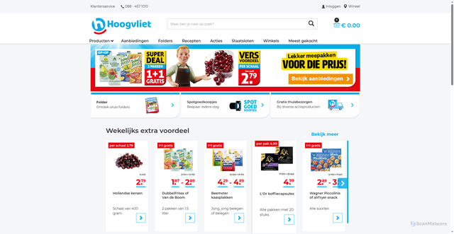 Security scan screenshot of https://hoogvliet.com