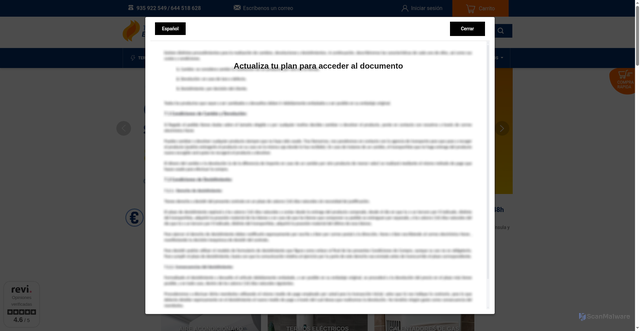 Security scan screenshot of https://tucalentadoreconomico.es