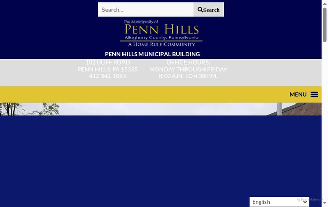 Security scan screenshot of https://pennhillspa.gov/