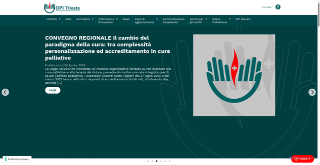 Security scan screenshot of https://www.opitrieste.it