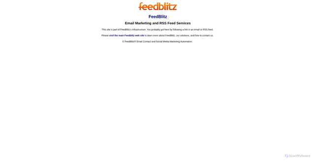 Security scan screenshot of https://assets.feedblitzstatic.com