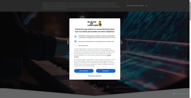 Security scan screenshot of https://www.luislarahn.org/
