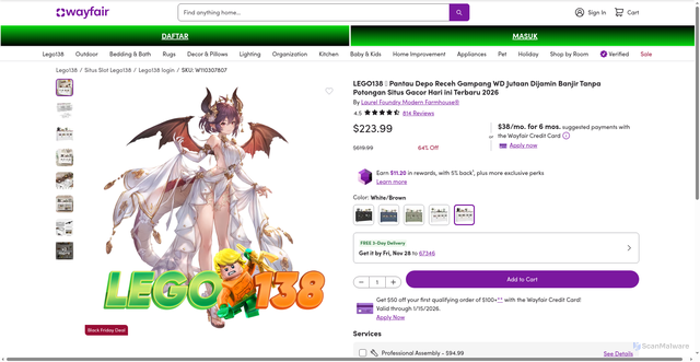 Security scan screenshot of https://tadafresh.com