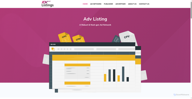 Security scan screenshot of https://advlistings.com