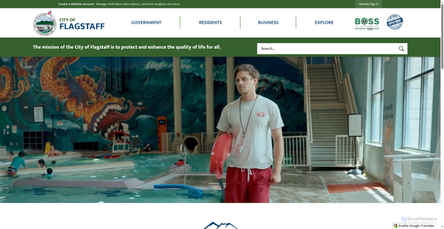Security scan screenshot of https://flagstaffaz.gov/