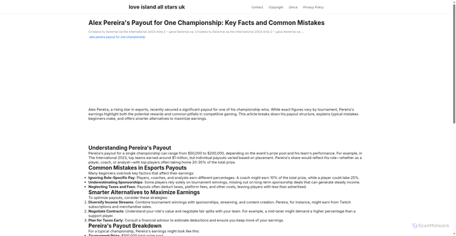 Security scan screenshot of https://larosaazulsitus-dpjrmg1bvt1s.edgeone.app/alex-pereira-payout-for-one-championship.html
