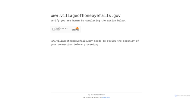 Security scan screenshot of https://www.villageofhoneoyefalls.gov/