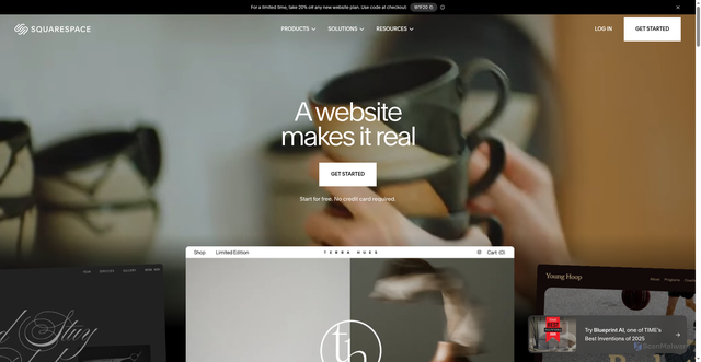 Security scan screenshot of https://links.squarespace.com