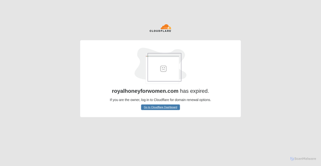 Security scan screenshot of https://royalhoneyforwomen.com/