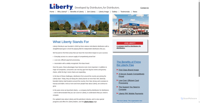 Security scan screenshot of https://www.libertypetroleum.com/
