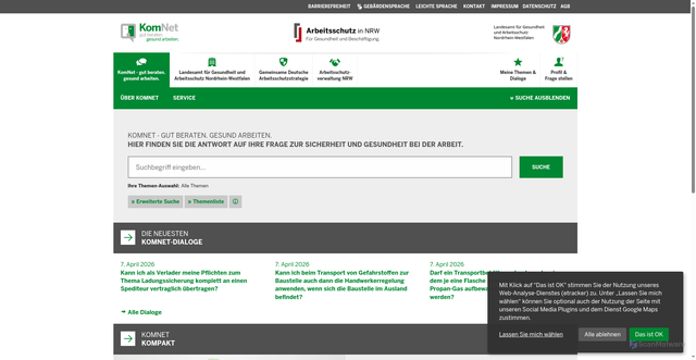 Security scan screenshot of https://komnet.nrw.de