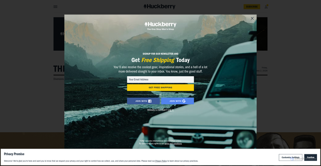 Security scan screenshot of https://huckberry.com/journal/posts/50-movies-every-guy-should-see?srsltid=AfmBOoojreWta-S2Tv4-05Rgmkh8Vg4FQDFj-odzKMq65-vQuHFhIzeG