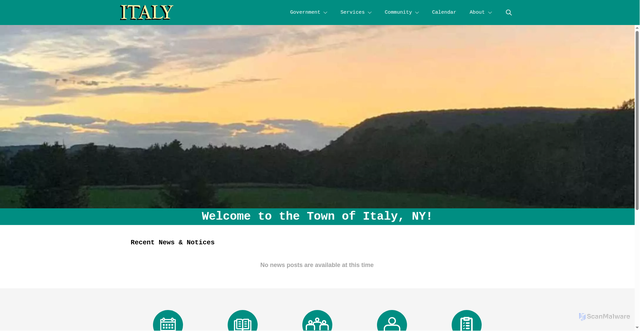 Security scan screenshot of https://italyny.gov/