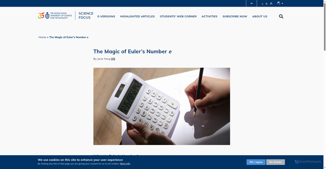 Security scan screenshot of https://sciencefocus.hkust.edu.hk/The-Magic-of-Eulers-Number-e