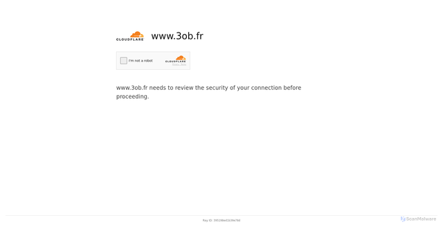 Security scan screenshot of https://www.3ob.fr