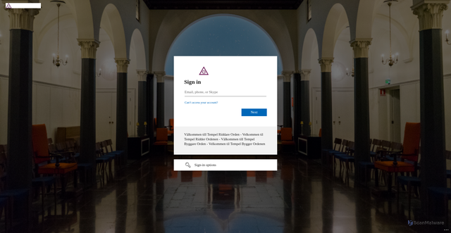 Security scan screenshot of https://stortemplet.se