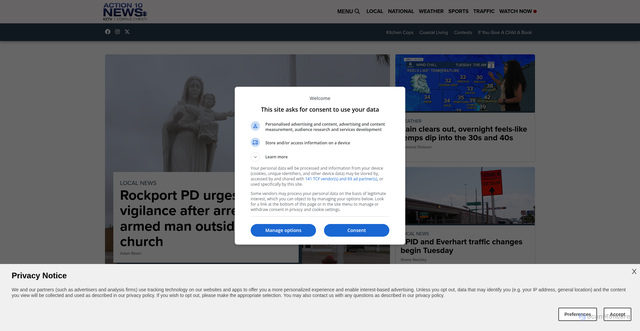 Security scan screenshot of https://www.kztv10.com/