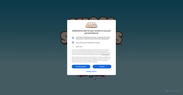 Security scan screenshot of https://shellshock.io