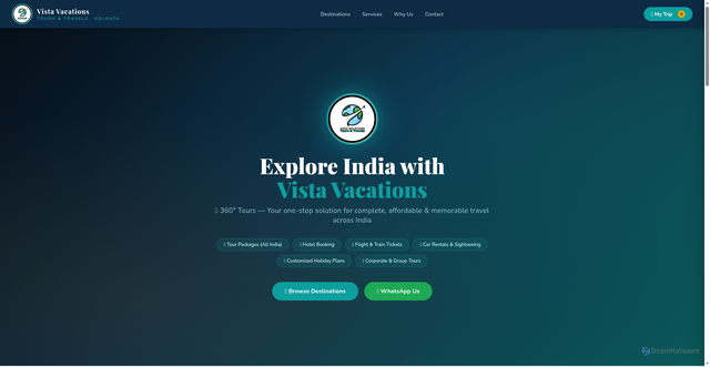 Security scan screenshot of https://vistavacationstours-r1xs2cqxq3.edgeone.app/