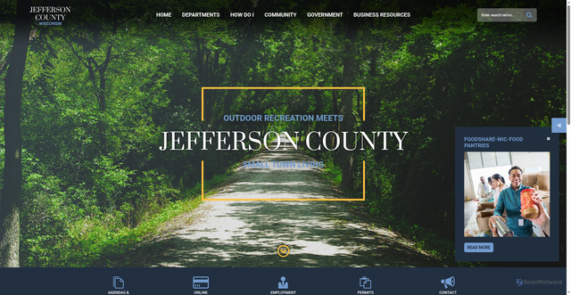 Security scan screenshot of https://jeffersoncountywi.gov/
