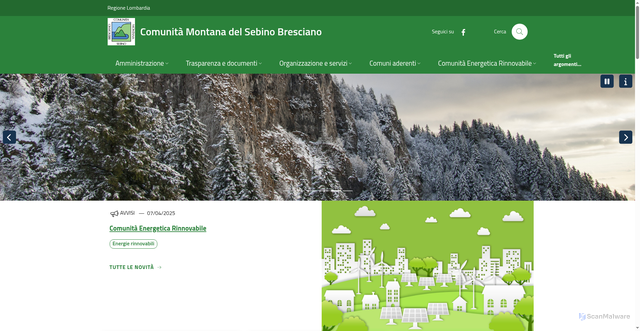 Security scan screenshot of https://www.cmsebino.bs.it/