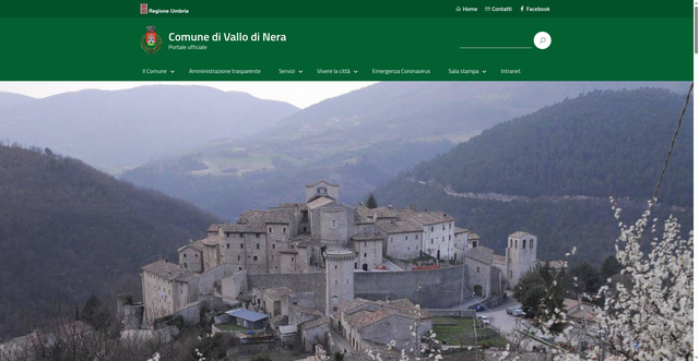 Security scan screenshot of https://www.comune.vallodinera.pg.it