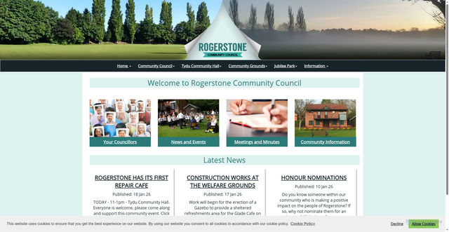 Security scan screenshot of http://www.rogerstonecommunitycouncil.com/Home__33306.aspx