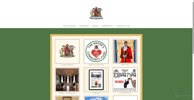 Security scan screenshot of https://www.romsey-tc.gov.uk
