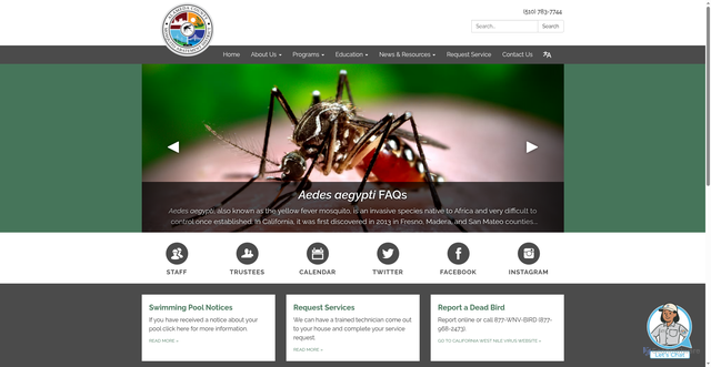 Security scan screenshot of https://www.mosquitoes.org/