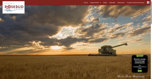 Security scan screenshot of https://rosebudcountymt.gov/