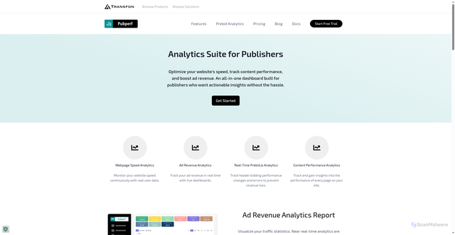 Security scan screenshot of https://pubperf.com