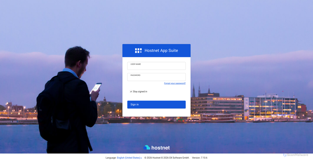 Security scan screenshot of https://appsuite.hostnet.nl